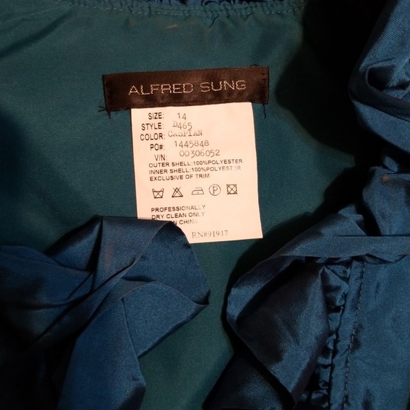 Alfred Sung Caspian Bridesmaid Shift Dress - Picture 3 of 8